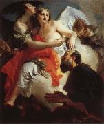 Giambattista Tiepolo Abraham and the Angels oil on canvas